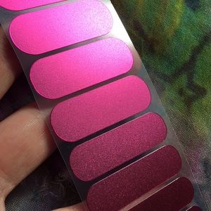 Wild child metallic JAMBERRY half sheet nail wraps